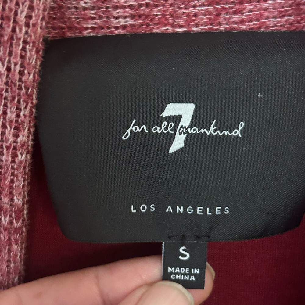 7 FOR ALL MANKIND Raspberry Cardigan - Picture 6 of 7